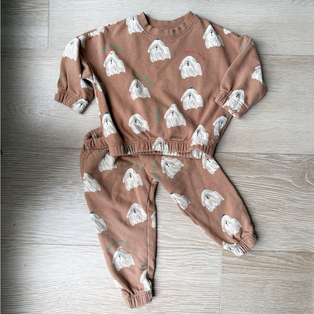 H&M 2ps sweatshirt and jogger set, sz 2-3yrs